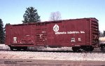 Willamette Industries Inc. WIIX 918, 50 double plug door 50 boxcar, DuBois, Pennsylvania. March 28, 2002. 